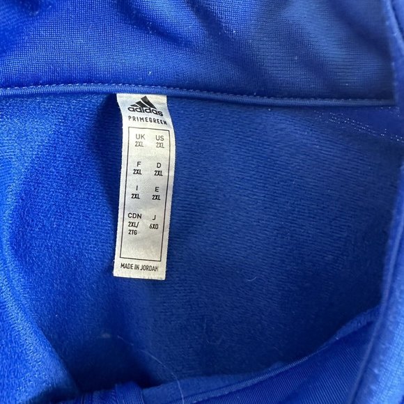 ADIDAS Blue Track Jacket Men's Size 2XL Active Athletic Casual Gym Training - Picture 10 of 10